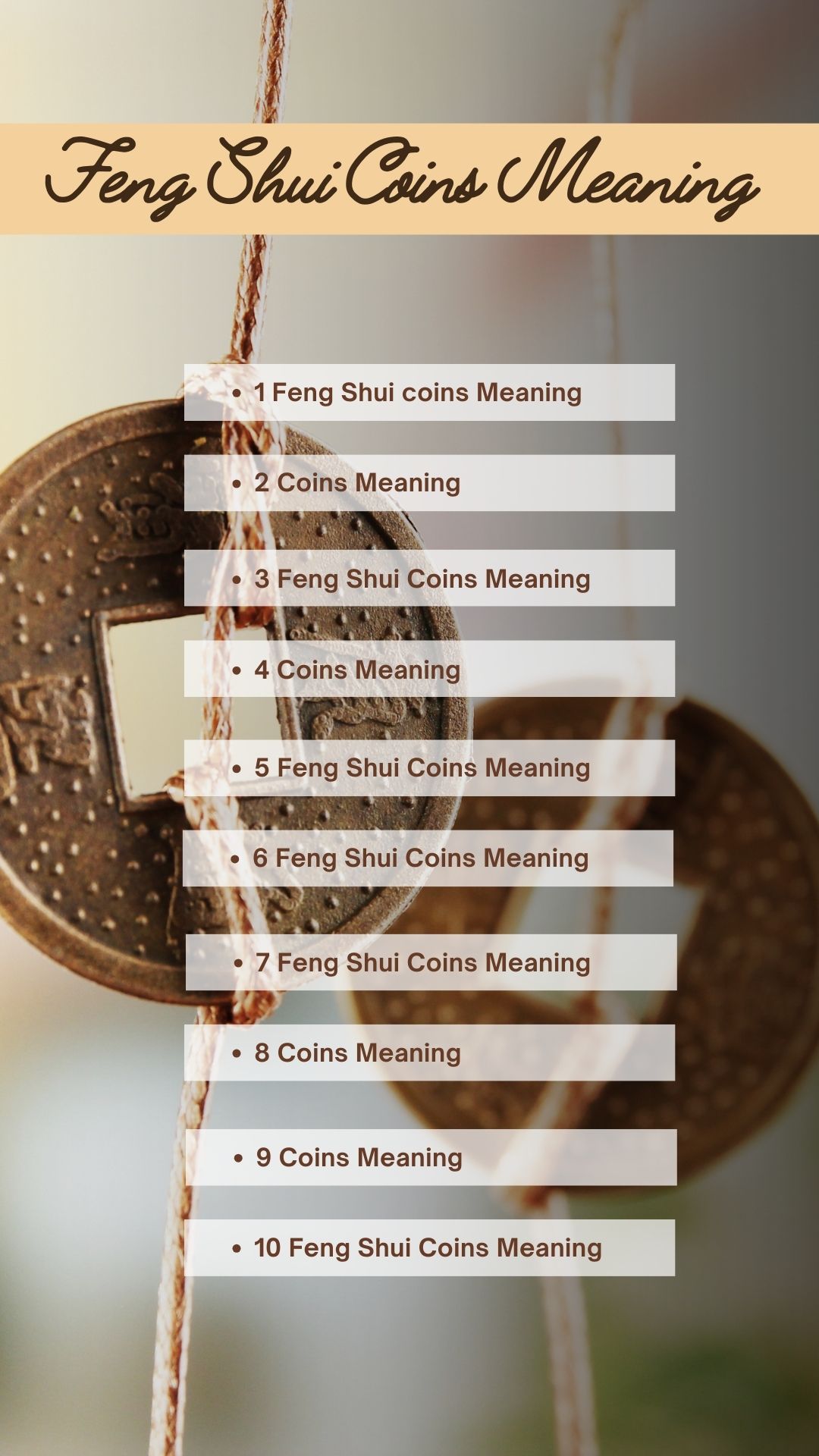 Feng Shui Coins Meaning